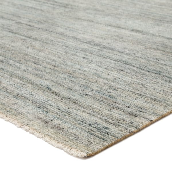 Origin Hand-Knotted Solid Light Blue/ Light Gray Area Rug (6'X9')