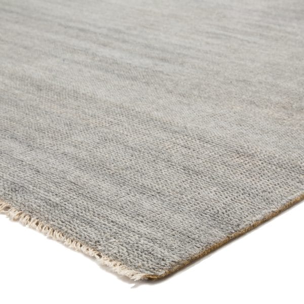 Origin Hand-Knotted Solid Light Gray Area Rug (6'X9')