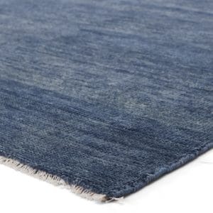 Origin Hand-Knotted Solid Blue Area Rug (6'X9')