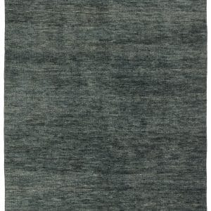 Origin Hand-Knotted Solid Teal Area Rug (6'X9')