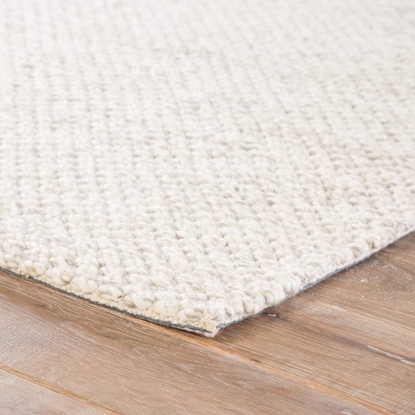 Karlstadt Handmade Solid Taupe/ White Area Rug (2'X3')