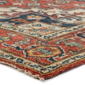 Willa Hand-Knotted Medallion Red/ Multicolor Area Rug (6'X9')