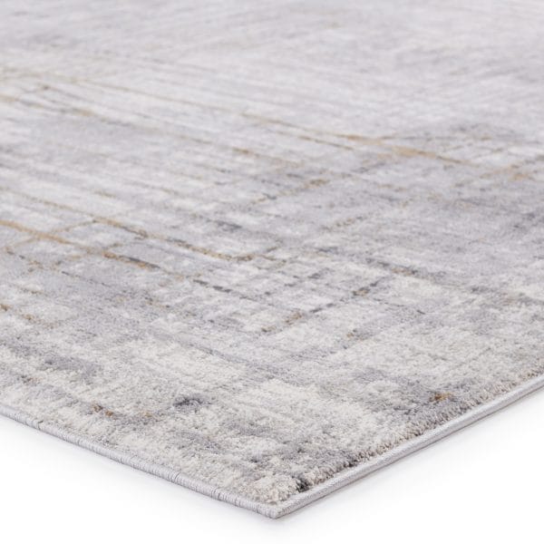 Vibe by  Toril Abstract Gray/ Gold Runner Rug (3'X8')