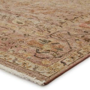 Ballast Hand-Knotted Oriental Gold/ Pink Area Rug (8'X10')