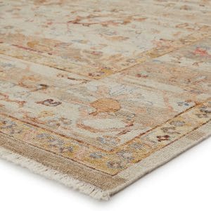 Ballast Hand-Knotted Oriental Cream/ Gold Area Rug (6'X9')