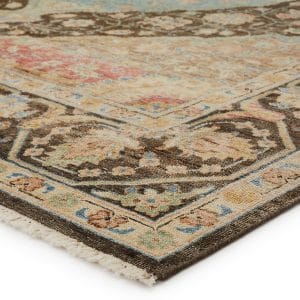 Dynasty Hand-Knotted Medallion Multicolor Area Rug (6'X9')