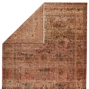 Cadence Hand-Knotted Oriental Tan/ Pink Area Rug (6'X9')