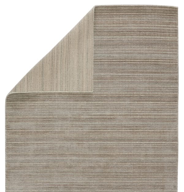 Gradient Handwoven Solid Light Taupe/ Gray Area Rug (5'X8')