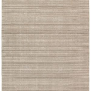 Gradient Handmade Solid Taupe Area Rug (5'X8')