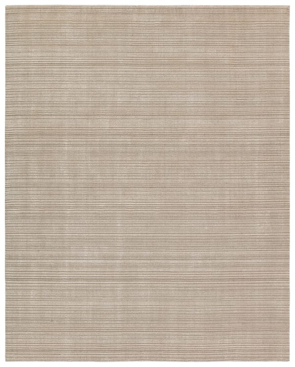 Gradient Handmade Solid Taupe Area Rug (5'X8')
