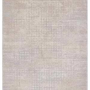 Chamisa Abstract Beige/ Gray Runner Rug (2'6"X10')