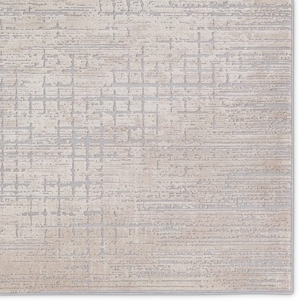 Chamisa Abstract Beige/ Gray Runner Rug (2'6"X10')