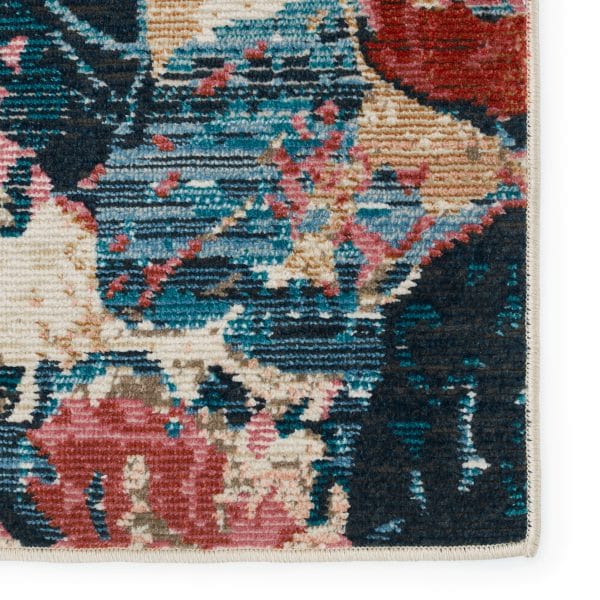 Vibe By  Illiana Indoor/ Outdoor Floral Pink/ Blue Runner Rug (2'6"X8')