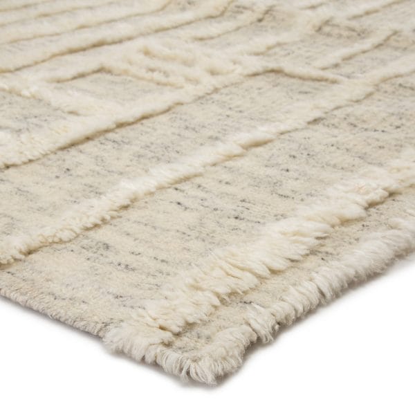 Casamir Hand-Knotted Geometric Cream/ Brown Area Rug (8'X10')