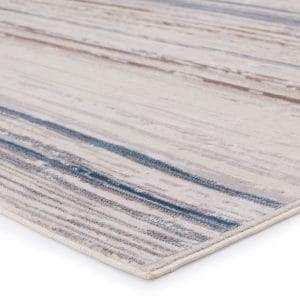 Vibe by  Haldor Abstract Ivory/ Blue Runner Rug (3'X8')