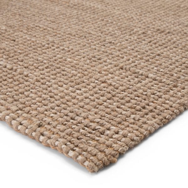 Beech Natural Solid Tan/ Taupe Area Rug (2'X3')