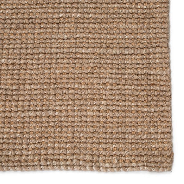 Beech Natural Solid Tan/ Taupe Area Rug (2'X3')