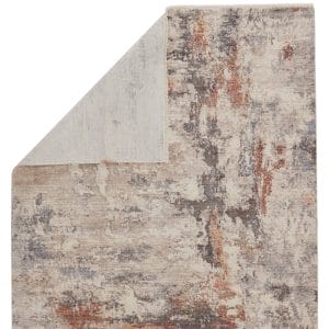 Vibe by  Heath Abstract Gray/ Red Runner Rug (2'9"X8')