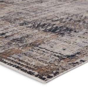 Vibe by  Damek Abstract Gray/ Taupe Runner Rug (3'X8')