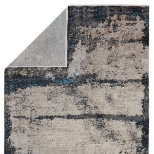 Vibe by  Trevena Abstract Blue/ Gray Runner Rug (3'X8')