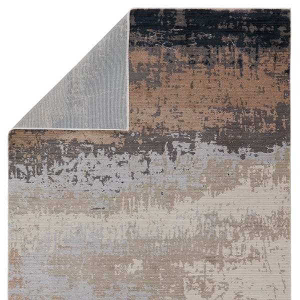 Vibe by  Wystan Abstract Gray/ Blue Area Rug (8'10"X12'7")
