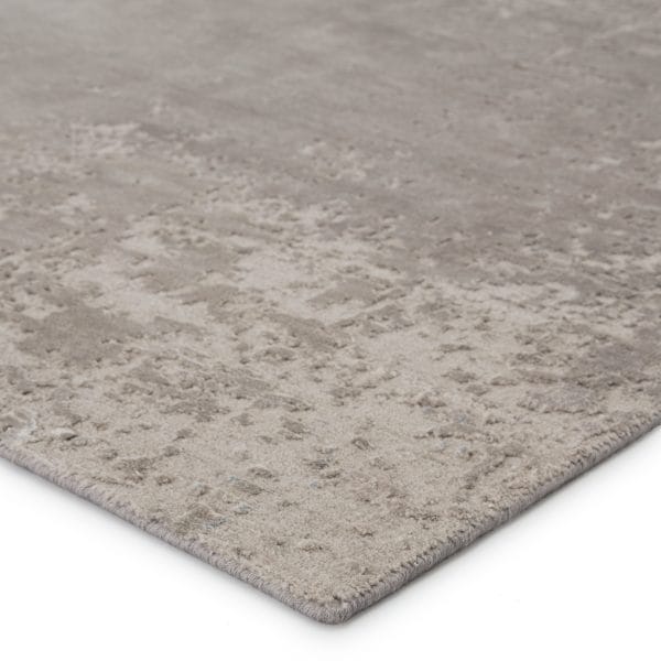 Parvat Hand-Knotted Abstract Gray/ Taupe Area Rug (8'X10')