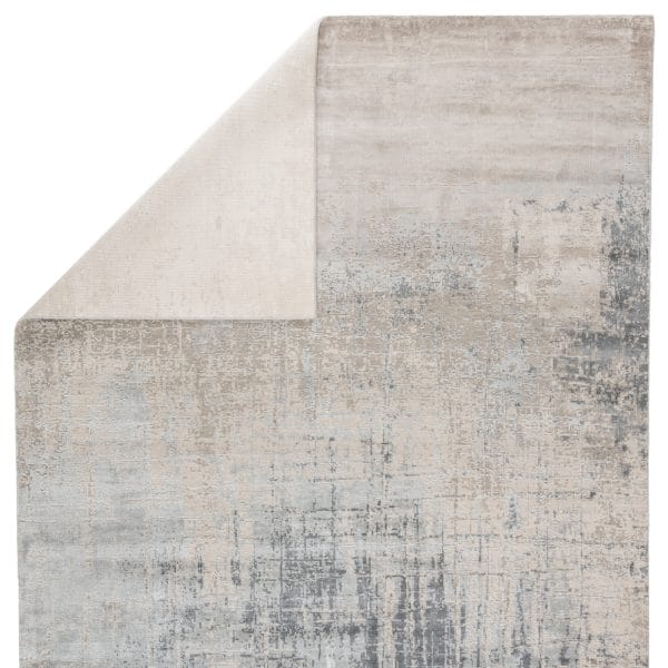 Parvat Hand-Knotted Abstract Gray/ Taupe Area Rug (8'X10')