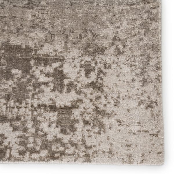 Parvat Hand-Knotted Abstract Tan/ Gray Area Rug (10'X14')