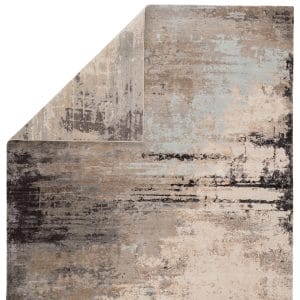 Misana Hand-Knotted Abstract Gray/ Tan Area Rug (8'X10')