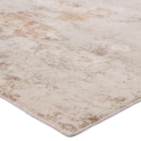 Splendor Hand-Knotted Abstract Taupe/ Multicolor Area Rug (8'X10')