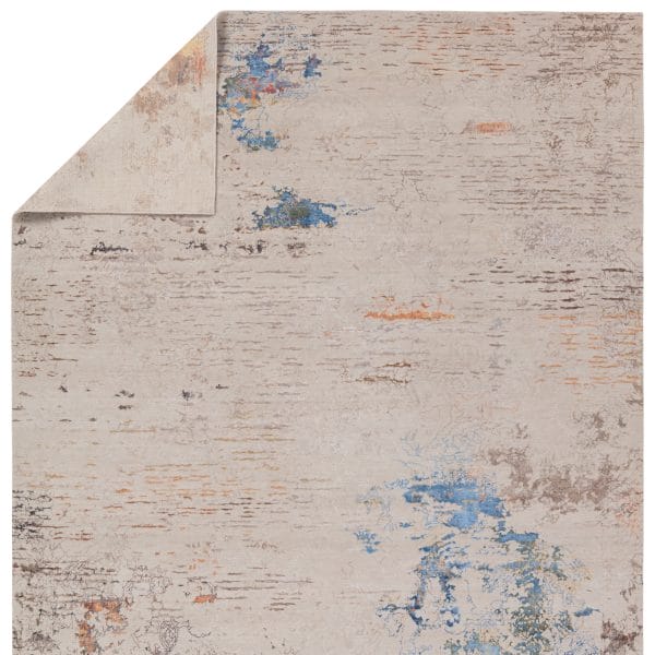 Splendor Hand-Knotted Abstract Taupe/ Multicolor Area Rug (8'X10')