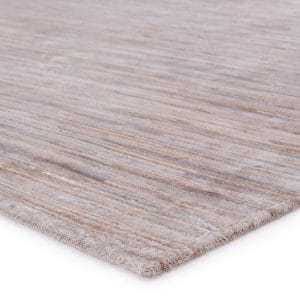 Ajra Hand-Knotted Abstract Gray/ Tan Area Rug (8'X10')