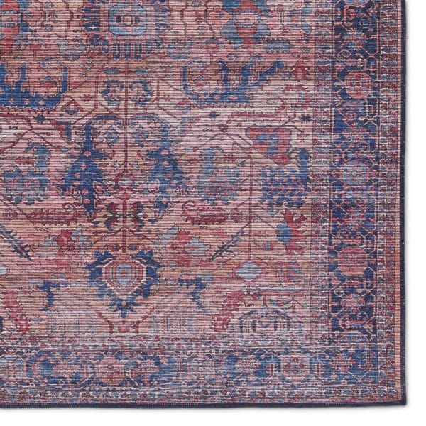 Vibe by  Ainsworth Medallion Blue/ Pink Runner Rug (3'X8')