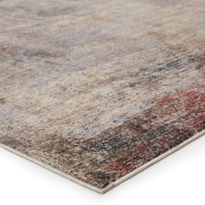 Vibe by  Kyson Abstract Light Taupe/ Blue Runner Rug (3'X8')