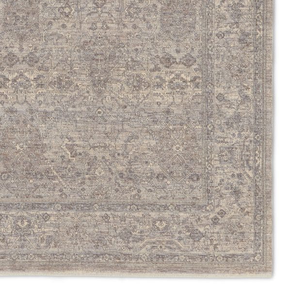 Vivace Floral Gray/ Taupe Area Rug (6'3"X9'6")