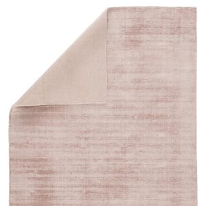 Yasmin Handmade Solid Pink Area Rug (5'X8')