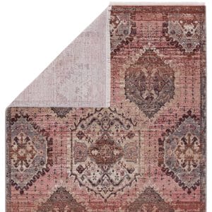 Vibe by  Kyda Medallion Pink/ Gray Area Rug (5'X8')